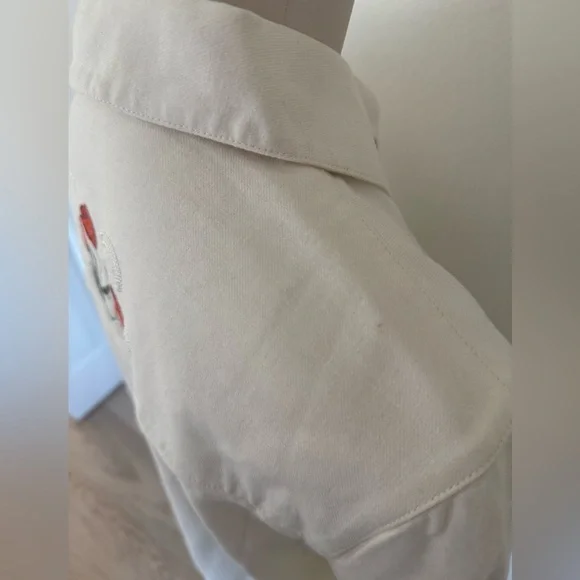 NWT Pendleton Western Embroidered Button Down Ecru - Picture 9 of 11